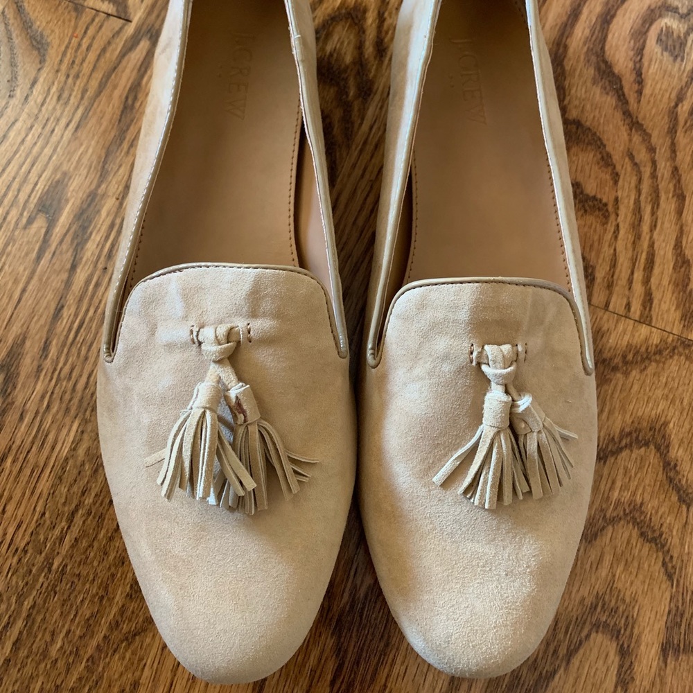 J. Crew Cora Suede Tassel Loafers